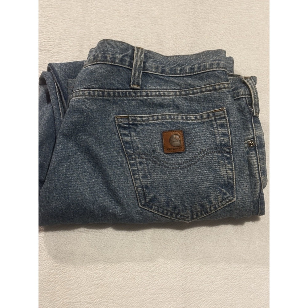Carhartt Jeans Y2k Mens 42x27* Blue‎ Relaxed Fit Workwear Denim Vintage